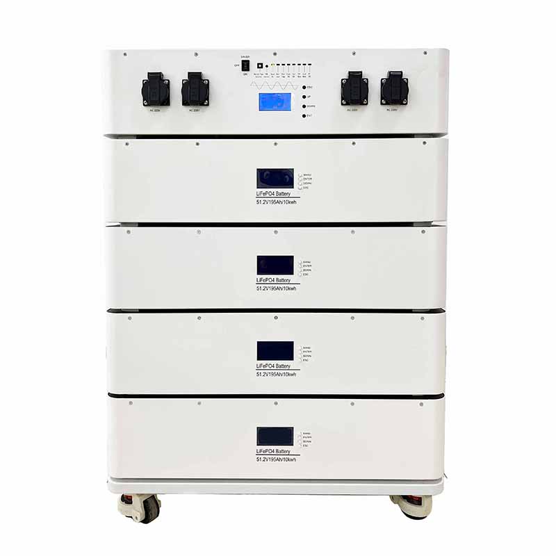 Stackable Energy Home Storage 10kWh Battery Lithium Battery Storage 51.2V 190A με μετατροπέα 6000W